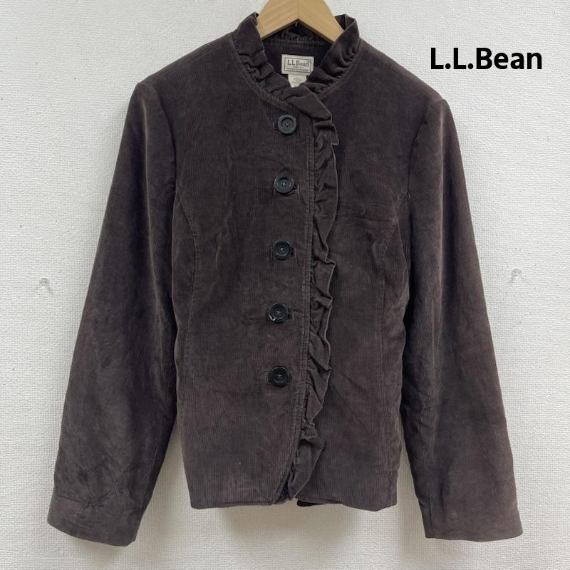 エルエルビーン L.L.Bean ジャケット、上着 ジャケット、ブレザー フリルデザイン コーデュロイ クラシック シャツ ジャケット 茶 / ブラウン / brown レディース USED 古着 中古 50167470