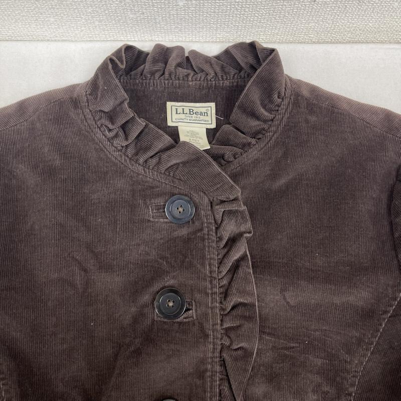 エルエルビーン L.L.Bean ジャケット、上着 ジャケット、ブレザー フリルデザイン コーデュロイ クラシック シャツ ジャケット 茶 / ブラウン / brown レディース USED 古着 中古 50167470