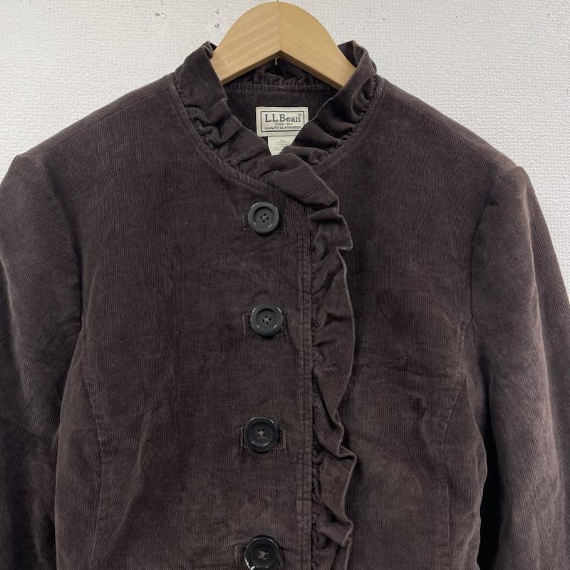 エルエルビーン L.L.Bean ジャケット、上着 ジャケット、ブレザー フリルデザイン コーデュロイ クラシック シャツ ジャケット 茶 / ブラウン / brown レディース USED 古着 中古 50167470