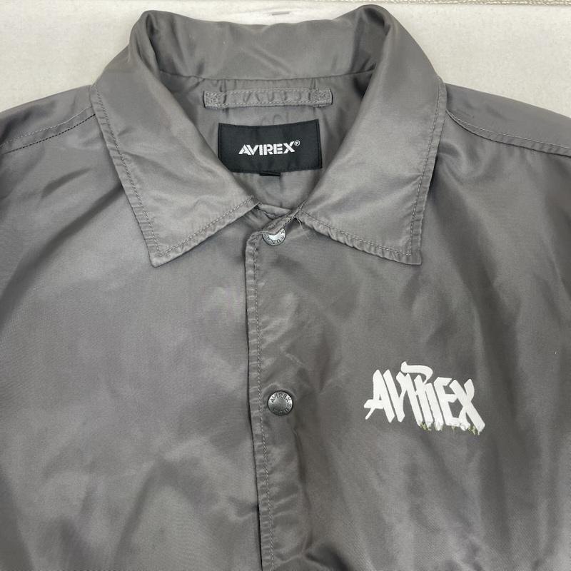 アヴィレックス AVIREX ジャケット、上着 ジャンパー、ブルゾン TAGGING DESIGN COACH JACKET バックプリント ジャケット L ダークグレー / ダークグレー / メンズ USED 古着 中古 50167471