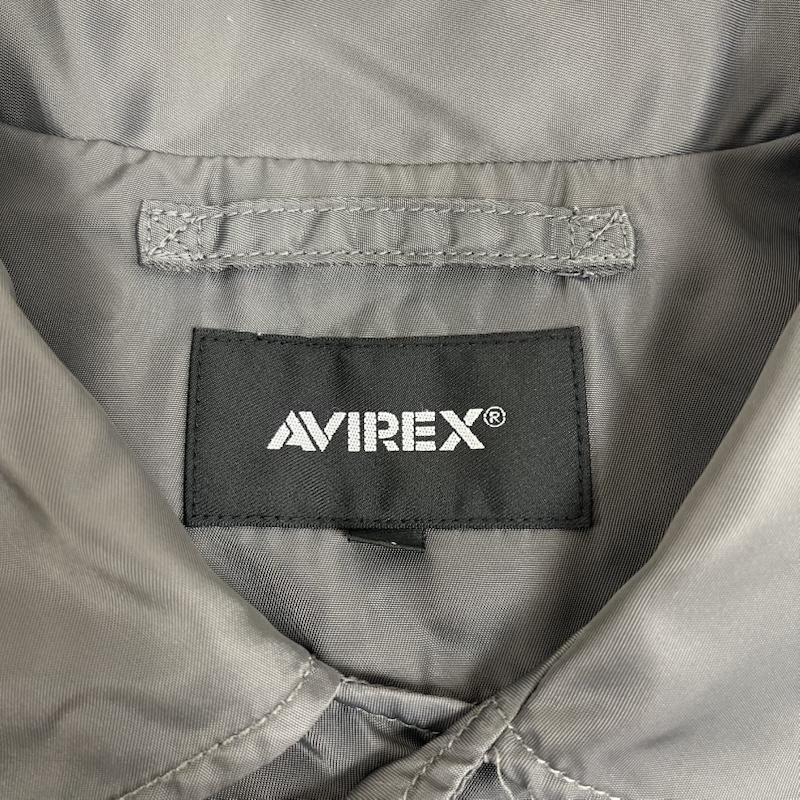 アヴィレックス AVIREX ジャケット、上着 ジャンパー、ブルゾン TAGGING DESIGN COACH JACKET バックプリント ジャケット L ダークグレー / ダークグレー / メンズ USED 古着 中古 50167471