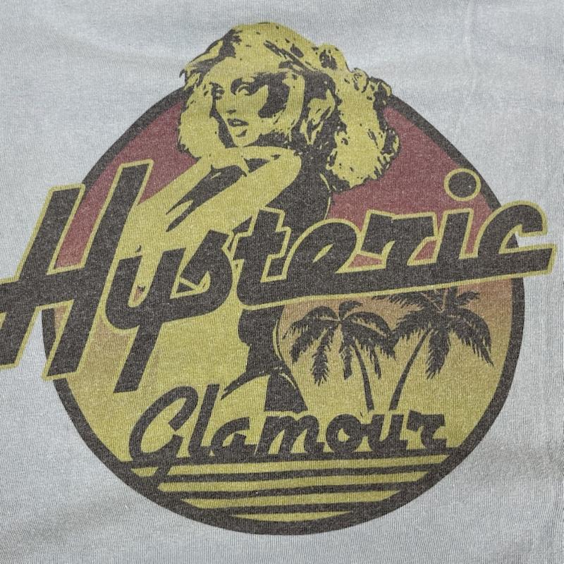 ヒステリックグラマー HYSTERIC GLAMOUR ポロシャツ 半袖 SUNSET HORIZON pt ヒスガール トップス ポロシャツ L 水色 / ライトブルー / メンズ USED 古着 中古 50167474