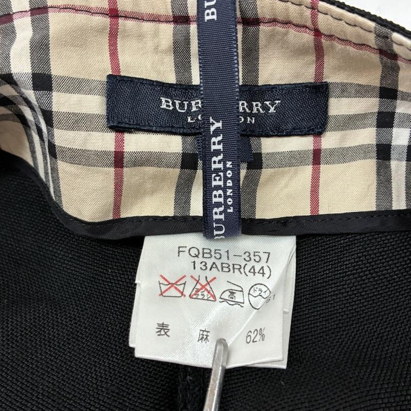 バーバリーロンドン Burberry London ボトムス ボトムス 裏ノバチェック 麻 リネン レーヨン セーラー ワイド パンツ 44 レディース USED 古着 中古 50167475