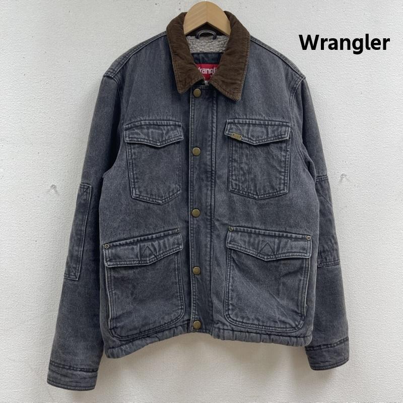 ラングラー Wrangler ジャケット、上着 ジャンパー、ブルゾン 裏ボア コーデュロイ 切替 ブラック デニム ジャケット カバーオール S 黒 / ブラック / black メンズ USED 古着 中古 50167476