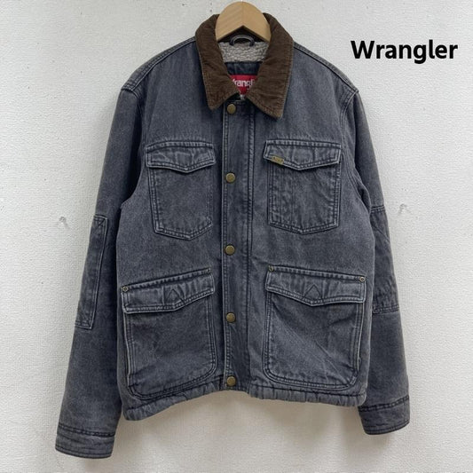 ラングラー Wrangler ジャケット、上着 ジャンパー、ブルゾン 裏ボア コーデュロイ 切替 ブラック デニム ジャケット カバーオール S 黒 / ブラック / black メンズ USED 古着 中古 50167476