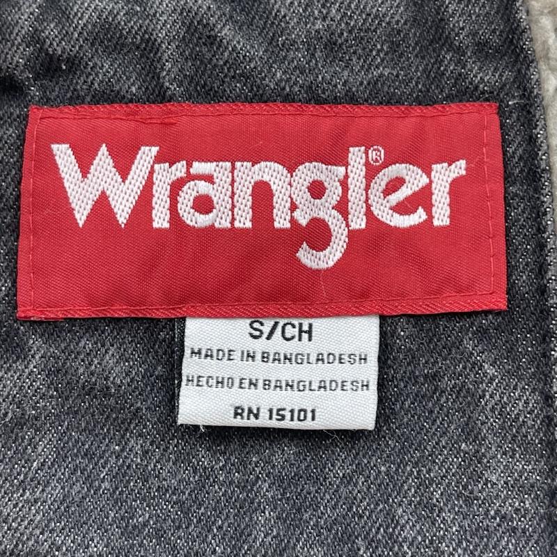 ラングラー Wrangler ジャケット、上着 ジャンパー、ブルゾン 裏ボア コーデュロイ 切替 ブラック デニム ジャケット カバーオール S 黒 / ブラック / black メンズ USED 古着 中古 50167476