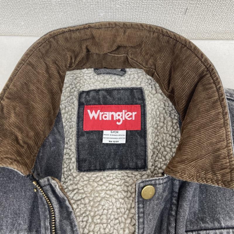 ラングラー Wrangler ジャケット、上着 ジャンパー、ブルゾン 裏ボア コーデュロイ 切替 ブラック デニム ジャケット カバーオール S 黒 / ブラック / black メンズ USED 古着 中古 50167476
