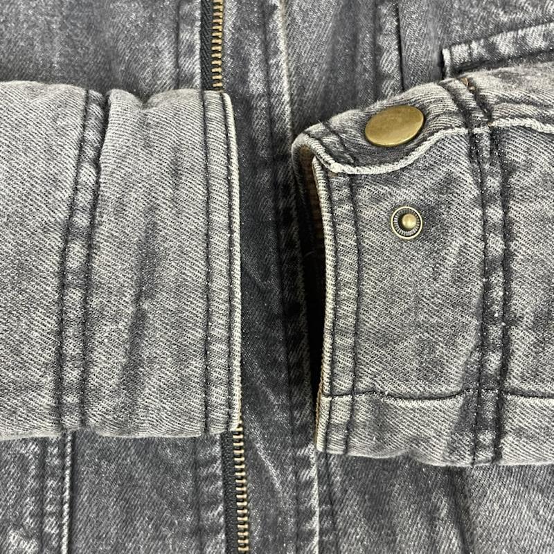 ラングラー Wrangler ジャケット、上着 ジャンパー、ブルゾン 裏ボア コーデュロイ 切替 ブラック デニム ジャケット カバーオール S 黒 / ブラック / black メンズ USED 古着 中古 50167476