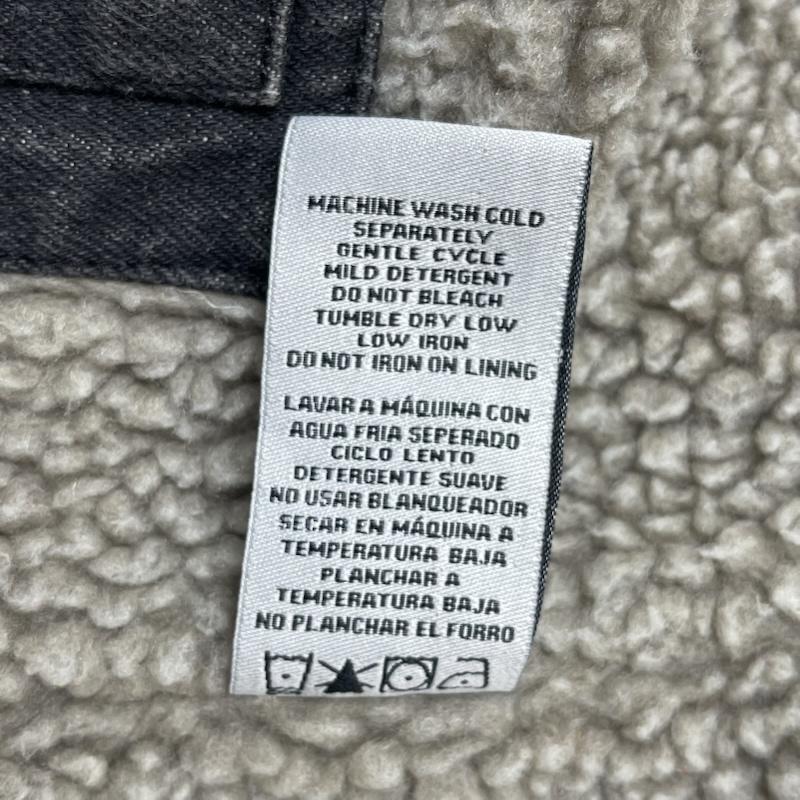 ラングラー Wrangler ジャケット、上着 ジャンパー、ブルゾン 裏ボア コーデュロイ 切替 ブラック デニム ジャケット カバーオール S 黒 / ブラック / black メンズ USED 古着 中古 50167476