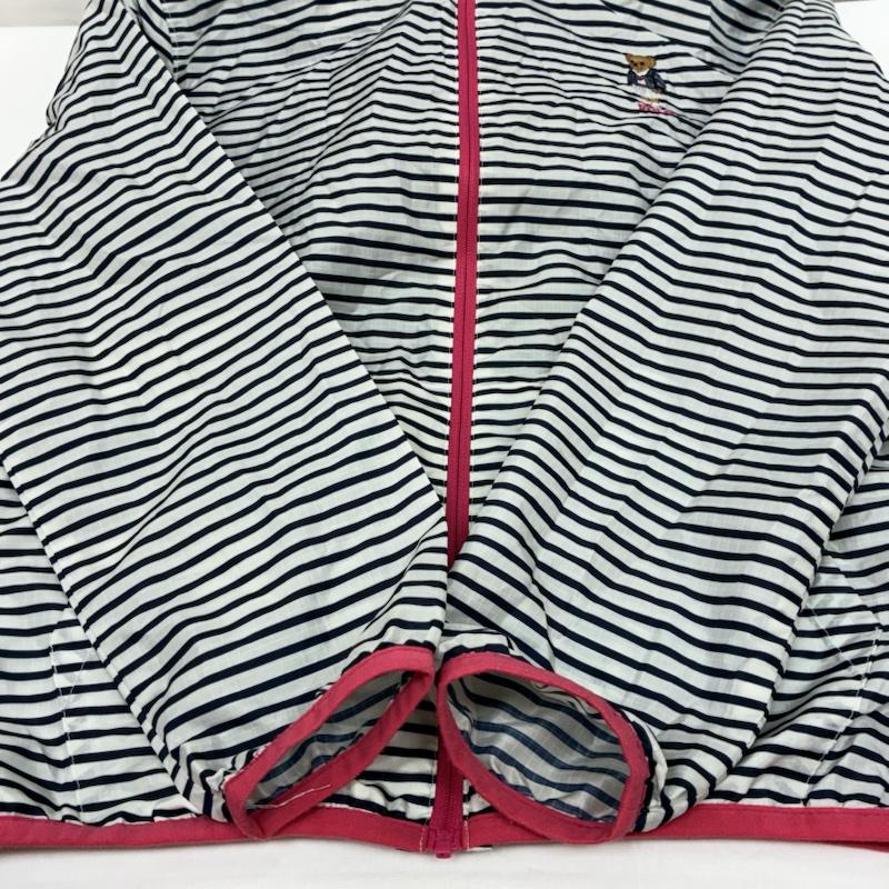 ポロラルフローレン POLO RALPH LAUREN ジャケット、上着 ジャンパー、ブルゾン 現行タグ ポロベア 刺繍 ボーダー 2WAY ナイロン ジャケット マウンテン パーカー L ガールズ USED 古着 中古 50167477