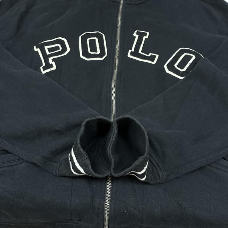 ポロラルフローレン POLO RALPH LAUREN ジャケット、上着 ジャンパー、ブルゾン アーチロゴ ワッペン ナンバリング ジップアップ ブルゾン スウェット生地 トラックジャケット L メンズ USED 古着 中古 50167480
