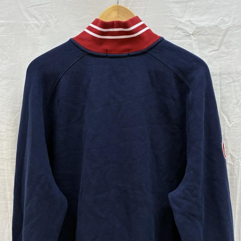 ポロラルフローレン POLO RALPH LAUREN ジャケット、上着 ジャンパー、ブルゾン アーチロゴ ワッペン ナンバリング ジップアップ ブルゾン スウェット生地 トラックジャケット XL メンズ USED 古着 中古 50167481