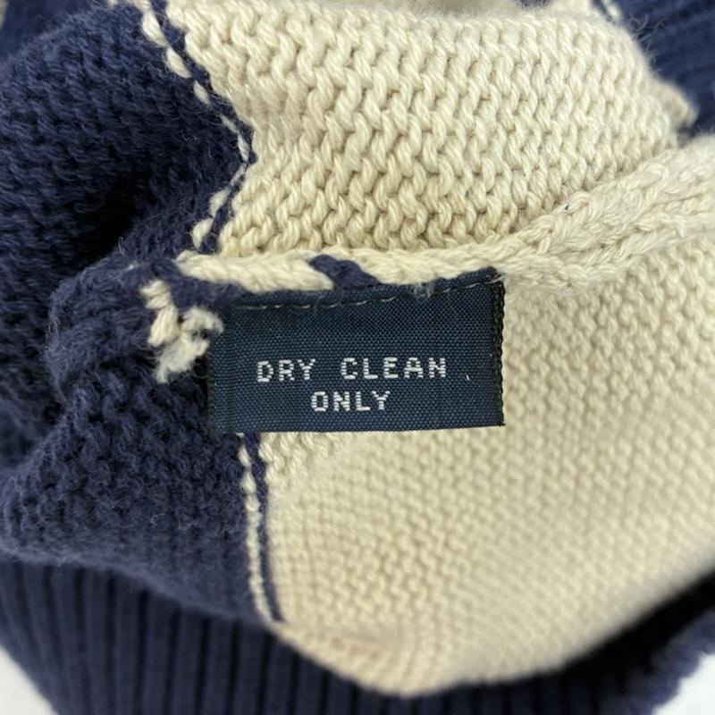 ポロバイラルフローレン Polo by RALPH LAUREN ニット、セーター 長袖 ポニー 刺繍 ボーダー コットン クルーネック ニット セーター S メンズ USED 古着 中古 50167483