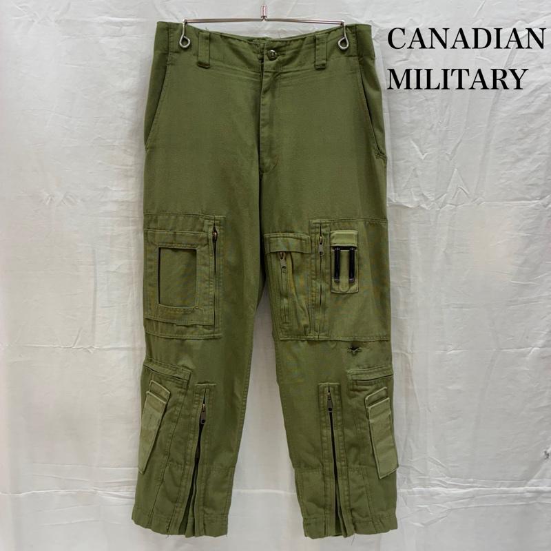 古着 USED パンツ ワークパンツ、ペインターパンツ 00s カナダ軍 ロイヤル カナディアン エアフォース ヘリクルー パンツ ジップギミック ミリタリー - メンズ USED 古着 中古 50167486