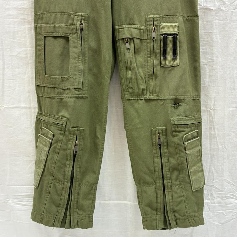 古着 USED パンツ ワークパンツ、ペインターパンツ 00s カナダ軍 ロイヤル カナディアン エアフォース ヘリクルー パンツ ジップギミック ミリタリー - メンズ USED 古着 中古 50167486