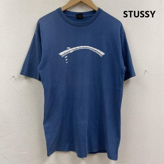 ステューシー STUSSY Tシャツ 半袖 90s 00s 紺タグ アーチ型 グラフィック プリント Tシャツ カットソー M 青 / ブルー / blue メンズ USED 古着 中古 50167493