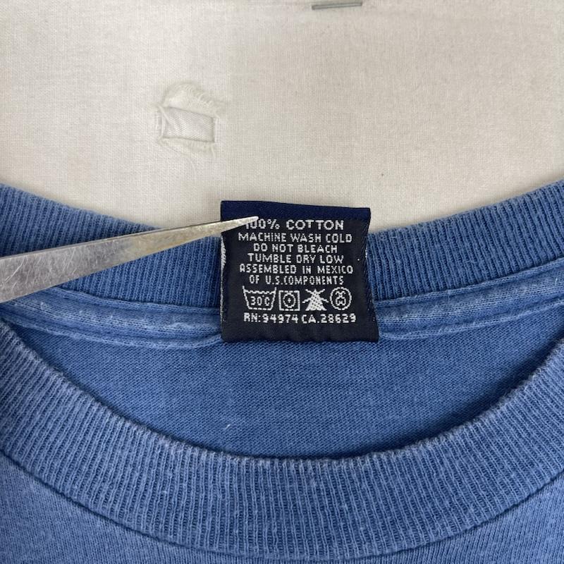 ステューシー STUSSY Tシャツ 半袖 90s 00s 紺タグ アーチ型 グラフィック プリント Tシャツ カットソー M 青 / ブルー / blue メンズ USED 古着 中古 50167493