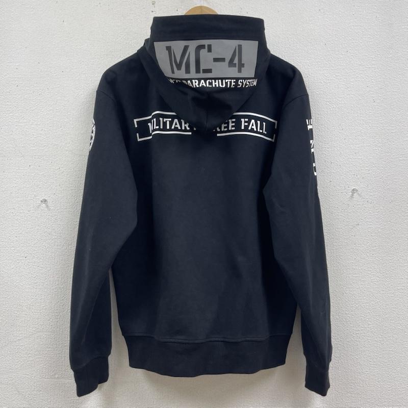 アヴィレックス AVIREX ジャケット、上着 ジャンパー、ブルゾン WINDGUARD ZIP PARKER MFF プリント ジップパーカー 6193479 L 黒 / ブラック / black メンズ USED 古着 中古 50167494