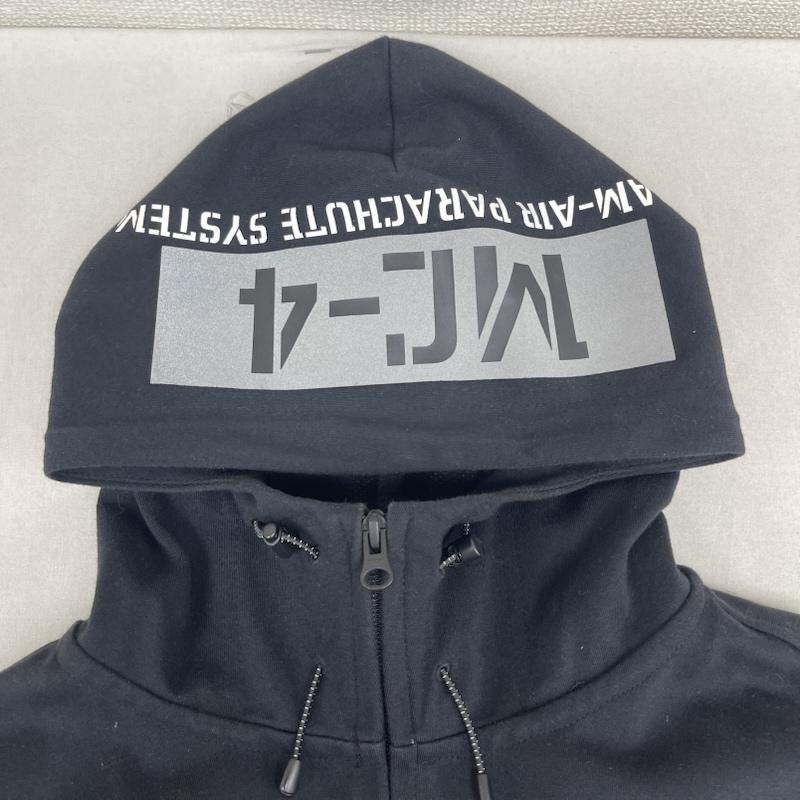 アヴィレックス AVIREX ジャケット、上着 ジャンパー、ブルゾン WINDGUARD ZIP PARKER MFF プリント ジップパーカー 6193479 L 黒 / ブラック / black メンズ USED 古着 中古 50167494