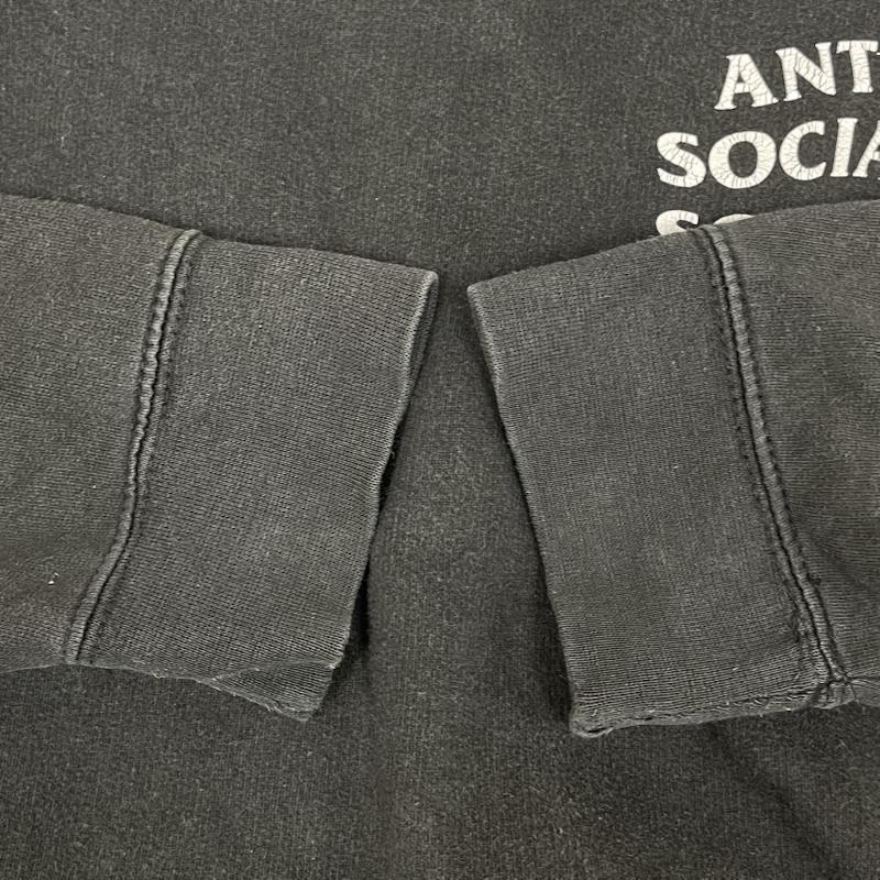 アンチソーシャルソーシャルクラブ ANTI SOCIAL SOCIAL CLUB パーカー 長袖 USA製 Kkoch Black Hoodie 桜 花 バックプリント パーカー トレーナー L 黒 / ブラック / black メンズ USED 古着 中古 50167495