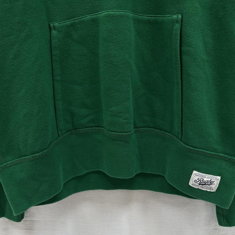 ラルフローレン ラグビー RALPH LAUREN RUGBY パーカー 長袖 Rロゴ ハーフジップ プルオーバー フーディ スウェット パーカー L 緑 / グリーン / green メンズ USED 古着 中古 50167499