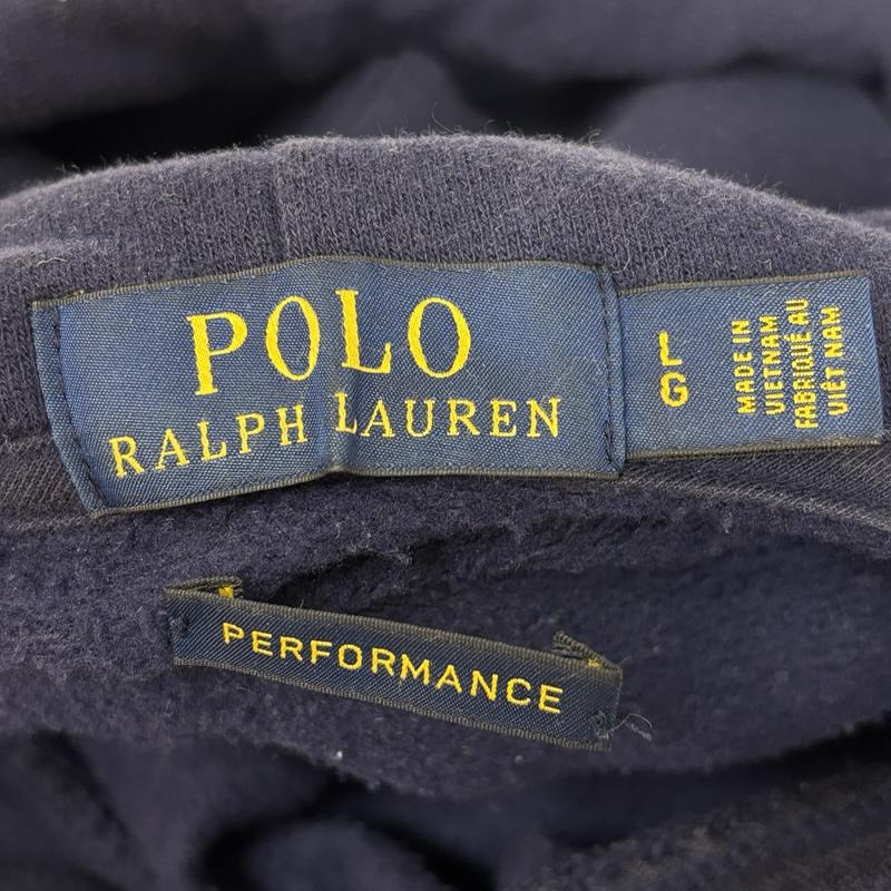 ポロラルフローレン POLO RALPH LAUREN パーカー 長袖 ポニー ロゴ プルオーバー フーディ スウェット パーカー L 紺 / ネイビー / navy メンズ USED 古着 中古 50167500