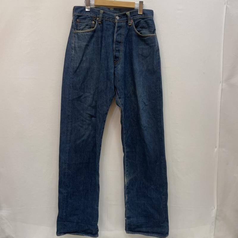 エヴィス EVISU パンツ デニム、ジーンズ 白カモメ lot.2001 No.3 セルビッチ デニム 32インチ インディゴ / インディゴ / Indigo メンズ USED 古着 中古 50167519