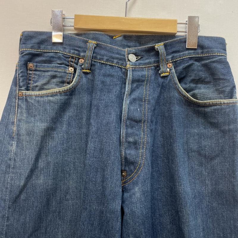 エヴィス EVISU パンツ デニム、ジーンズ 白カモメ lot.2001 No.3 セルビッチ デニム 32インチ インディゴ / インディゴ / Indigo メンズ USED 古着 中古 50167519