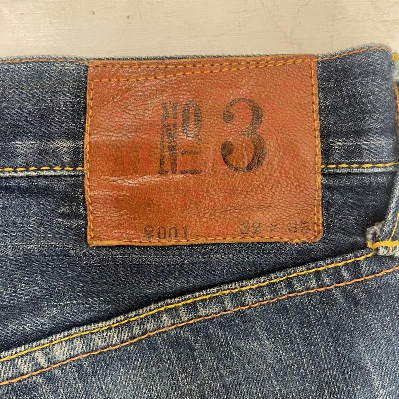 エヴィス EVISU パンツ デニム、ジーンズ 白カモメ lot.2001 No.3 セルビッチ デニム 32インチ インディゴ / インディゴ / Indigo メンズ USED 古着 中古 50167519