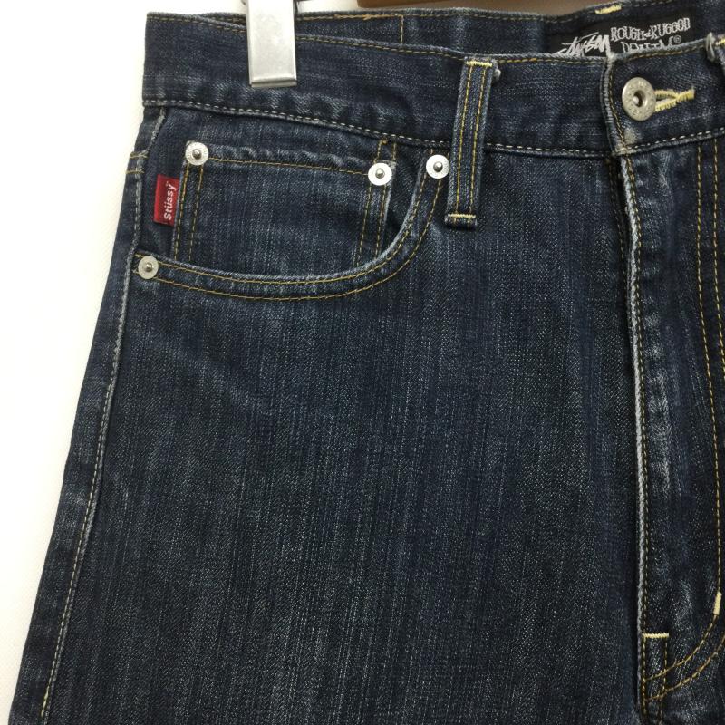 ステューシー STUSSY パンツ デニム、ジーンズ ステューシー デニムパンツ SSリンク ブロークンクラウン 刺繍ロゴ 30インチ 刺繍 インディゴ / インディゴ / Indigo メンズ USED 古着 中古 50167520