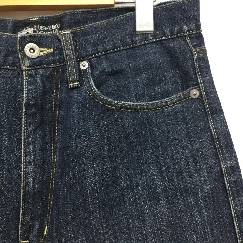 ステューシー STUSSY パンツ デニム、ジーンズ ステューシー デニムパンツ SSリンク ブロークンクラウン 刺繍ロゴ 30インチ 刺繍 インディゴ / インディゴ / Indigo メンズ USED 古着 中古 50167520