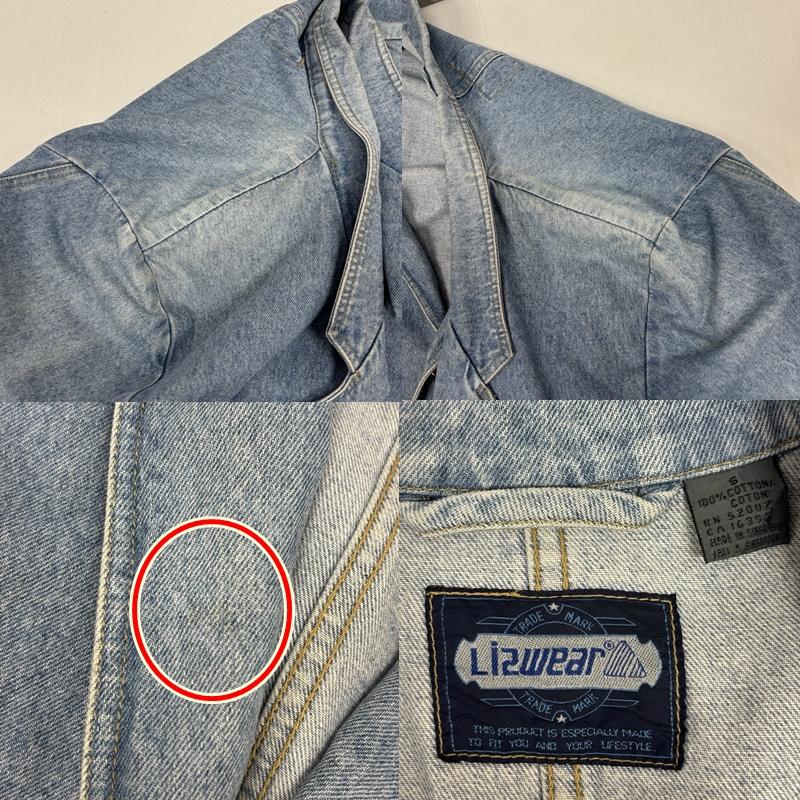 古着 USED ジャケット、上着 ジャンパー、ブルゾン Lizwear デニム テーラード ジャケット 2B ノッチドラペル S メンズ USED 古着 中古 50167522