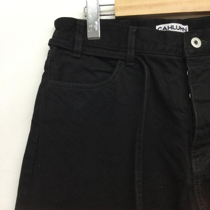 古着 USED パンツ デニム、ジーンズ ジーンズ CAHLUMNカウラム Selvedge Denim Pant “straightセルビッチ デニムパンツ ストレート M 無地 黒 / ブラック / black メンズ USED 古着 中古 50167526