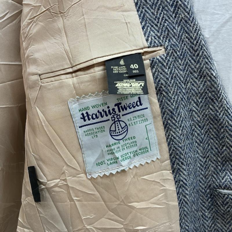 ハリスツイード HARRIS TWEED ジャケット、上着 ジャケット、ブレザー 90s SEARS ACTWU ヘリンボーン ツイード 2B テーラード ジャケット カナダ製 ヴィンテージ 40 メンズ USED 古着 中古 50167527