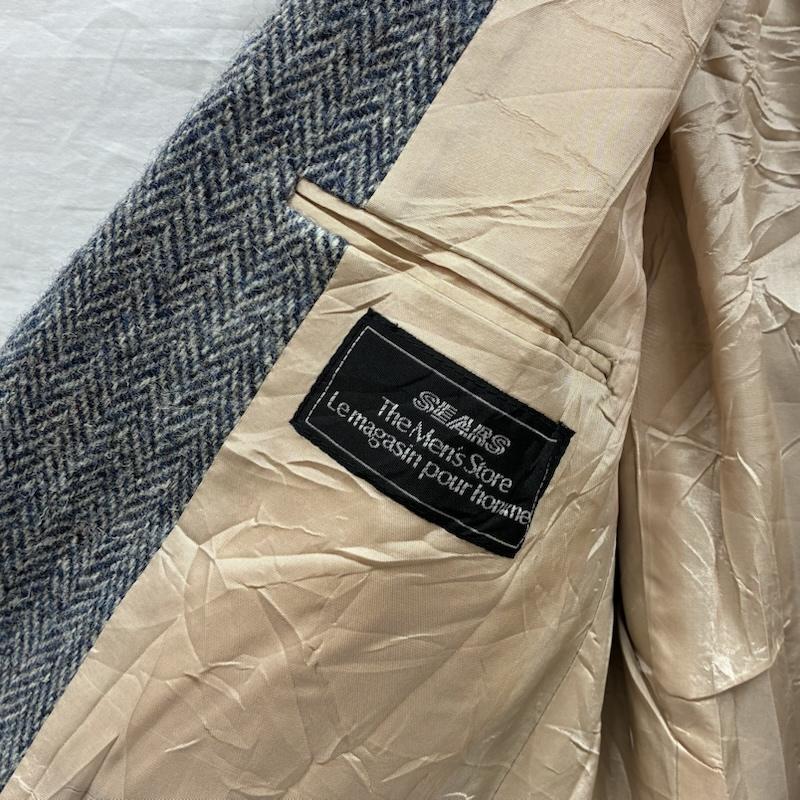 ハリスツイード HARRIS TWEED ジャケット、上着 ジャケット、ブレザー 90s SEARS ACTWU ヘリンボーン ツイード 2B テーラード ジャケット カナダ製 ヴィンテージ 40 メンズ USED 古着 中古 50167527