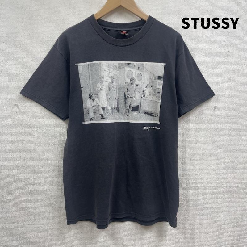 ステューシー STUSSY Tシャツ 半袖 00s メキシコ製 Josh Cheuse コラボ フォトTシャツ カットソー M ダークグレー / ダークグレー / メンズ USED 古着 中古 50167528
