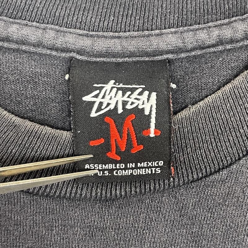 ステューシー STUSSY Tシャツ 半袖 00s メキシコ製 Josh Cheuse コラボ フォトTシャツ カットソー M ダークグレー / ダークグレー / メンズ USED 古着 中古 50167528