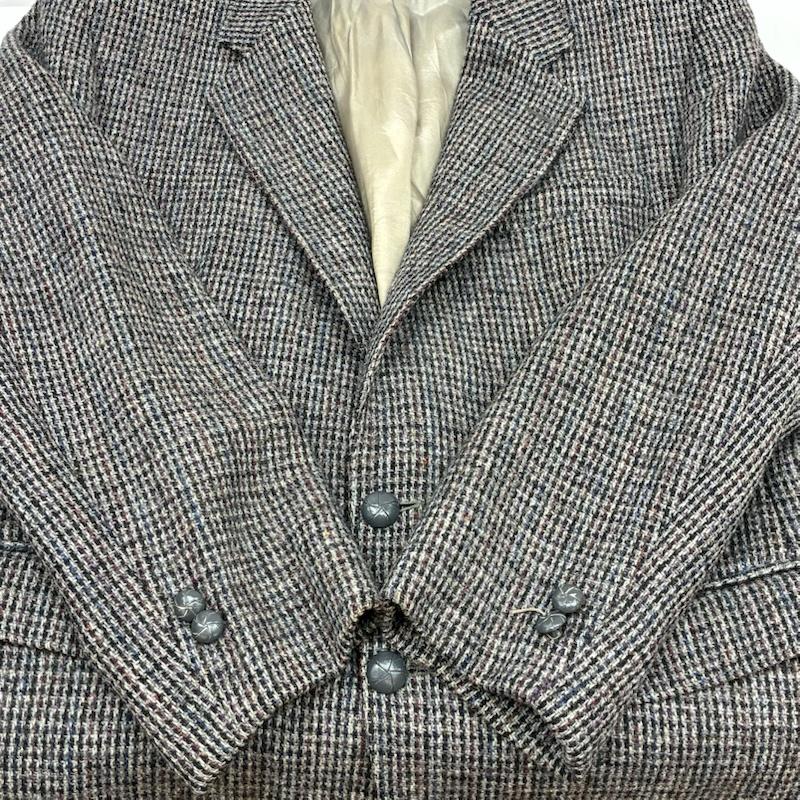 ハリスツイード HARRIS TWEED ジャケット、上着 ジャケット、ブレザー 80s 90s ネップ ミックス チェック カナダ製 テーラード ジャケット ヴィンテージ - メンズ USED 古着 中古 50167531