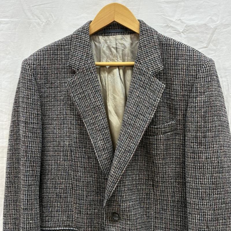 ハリスツイード HARRIS TWEED ジャケット、上着 ジャケット、ブレザー 80s 90s ネップ ミックス チェック カナダ製 テーラード ジャケット ヴィンテージ - メンズ USED 古着 中古 50167531