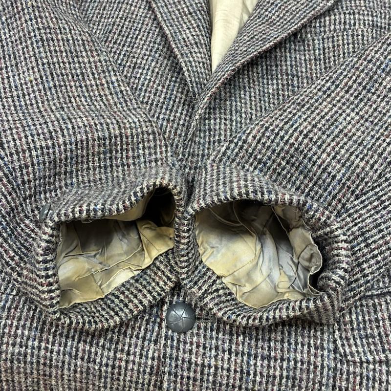 ハリスツイード HARRIS TWEED ジャケット、上着 ジャケット、ブレザー 80s 90s ネップ ミックス チェック カナダ製 テーラード ジャケット ヴィンテージ - メンズ USED 古着 中古 50167531