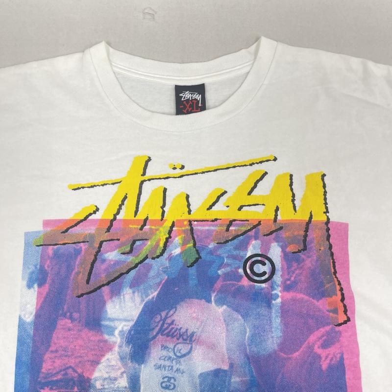 ステューシー STUSSY Tシャツ 半袖 00s メキシコ製 ONE WORLD ONE LOVE プリント Tシャツ カットソー XL 白 / ホワイト / white メンズ USED 古着 中古 50167532