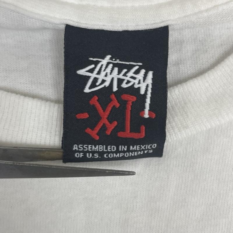 ステューシー STUSSY Tシャツ 半袖 00s メキシコ製 ONE WORLD ONE LOVE プリント Tシャツ カットソー XL 白 / ホワイト / white メンズ USED 古着 中古 50167532