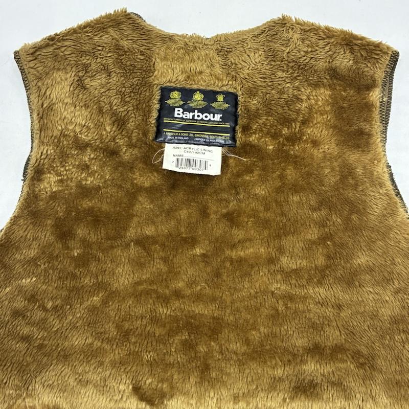 バーブァー Barbour ベスト ベスト 90s イングランド製 3ワラント A297 パイル ライナー ベスト 40 メンズ USED 古着 中古 50167533