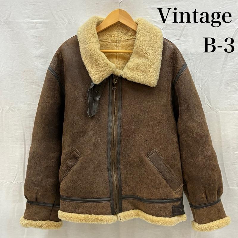 ヴィンテージ VINTAGE ジャケット、上着 フライトジャケット B-3 シープスキン ムートン レザー ボア フライトジャケット M メンズ USED 古着 中古 50167535
