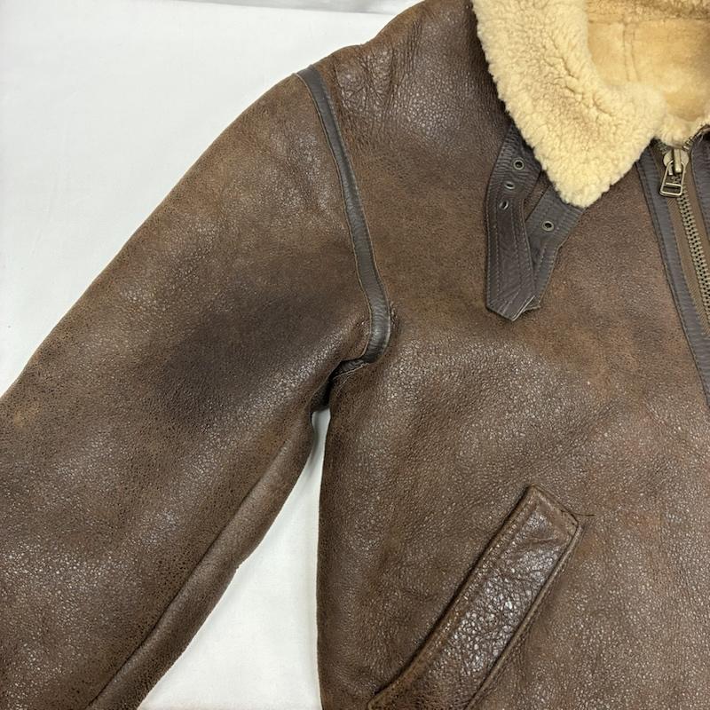 ヴィンテージ VINTAGE ジャケット、上着 フライトジャケット B-3 シープスキン ムートン レザー ボア フライトジャケット M メンズ USED 古着 中古 50167535
