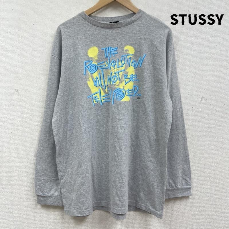 ステューシー STUSSY Tシャツ 長袖 00s メキシコ製 ヴィンテージ プリント 長袖 Tシャツ ロンT L 灰 / グレー / gray メンズ USED 古着 中古 50167536