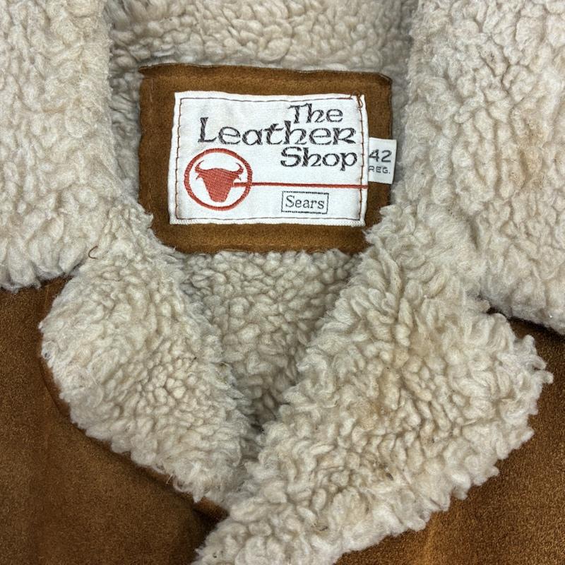 シアーズ SEARS ジャケット、上着 レザージャケット 70s The Leather Shop シェルパ ライニング スエード レザー ランチ ジャケット ヴィンテージ 42 メンズ USED 古着 中古 50167537
