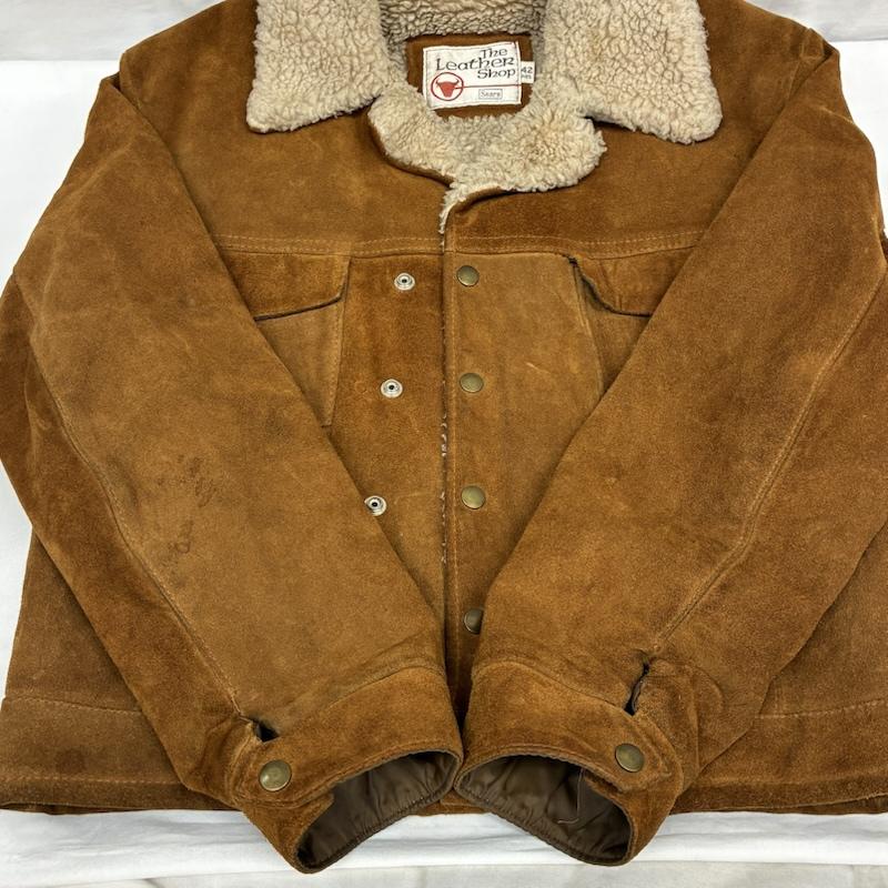 シアーズ SEARS ジャケット、上着 レザージャケット 70s The Leather Shop シェルパ ライニング スエード レザー ランチ ジャケット ヴィンテージ 42 メンズ USED 古着 中古 50167537
