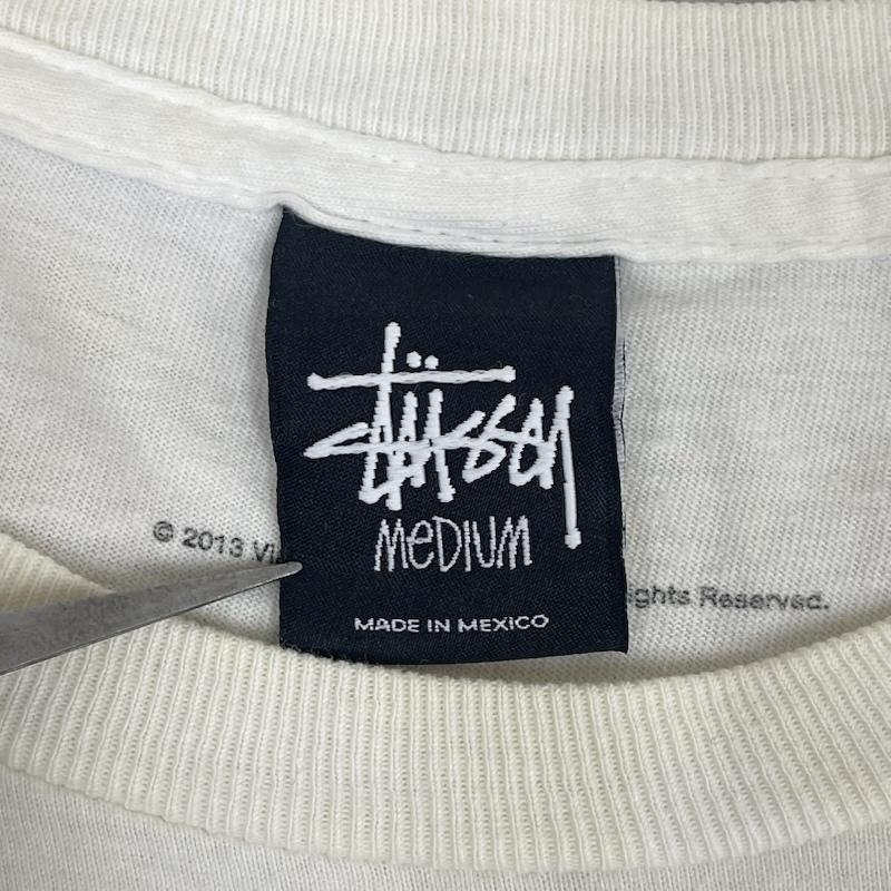 ステューシー STUSSY Tシャツ 半袖 メキシコ製 Yo! MTV Raps × PUBLIC ENEMY コラボ プリント Tシャツ M 白 / ホワイト / white メンズ USED 古着 中古 50167541