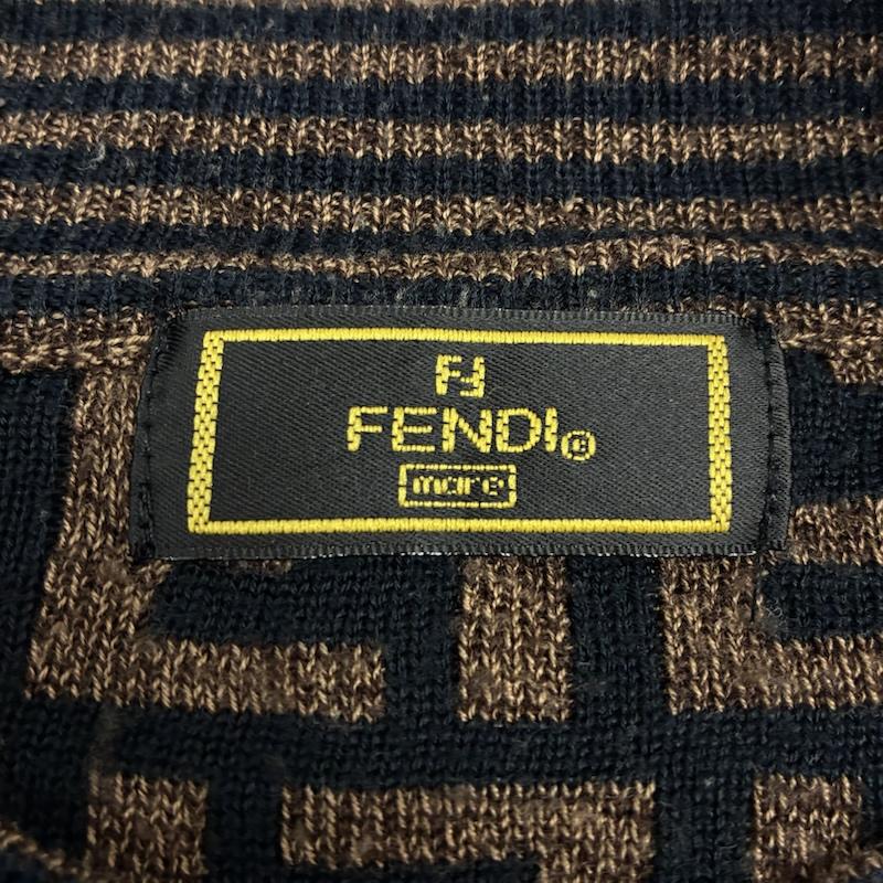 フェンディ FENDI ニット、セーター 長袖 more 90s イタリア製 FF ズッカ柄 アクリル ウール クルーネック ニット セーター ヴィンテージ アーカイブ - レディース USED 古着 中古 50167542